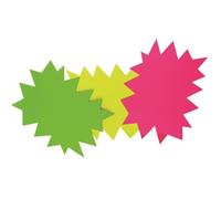 APLI Cartons fluos 12750 - Rose/Vert non effaçables - 8x12 cm - 680 g - 50 unités
