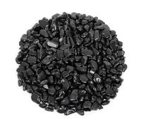 Éclats d’Obsidienne Noire 500 g - Pierres Naturelles Polies 5-10 mm - Mini Chips Décoratives pour Résine, Bijoux, Vase, Terrarium & Décoration Maison