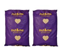 Éclats d'amandes 2 kg nut&me | Amandes Hechées | Garniture de cuisson | Source de protéines | Faible teneur en sel | Teneur élevée en fibres | Lot de 2 x 1 kg