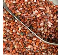 Éclats de cristaux de pierre naturelle, jaspe rouge, agate, cornaline, graviers, pierres, cristal Reiki, minéral, quartz, chakra, décoration intérieure, spirituel - Agate rouge - paquet de 100 g en
