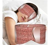 Éclats dorés roses glamour, Masque de sommeil pour la maison, les voyages et le travail posté, couvrant entièrement les yeux et bloquant la lumière