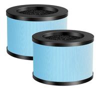Ecleanfy Lot de 2 filtres de rechange HEPA MK01/MK06 compatibles avec le purificateur d'air AROEVE MK01 MK06, Kloudi DH-JH01, POMORON MJ001H