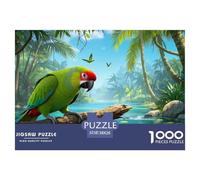Eclectus Parroquet 1000 Pieces Jigsaw Puzzles for Adults Educhational Games Stress Relieving Entertainment Exercise The Memory of The Brain for Family Decorations 38x26cm/1000pcs