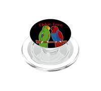 Eclectus Perroquet Adorable Couple Mignon Dessin Ekkie Love PopSockets PopGrip pour MagSafe
