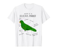 Eclectus Perroquet Anatomie Humour - Amant des Oiseaux Drôle T-Shirt