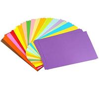 Eclet Lot de 100 feuilles de papier coloré A4 (10 feuilles de chaque couleur) pour impression de copie/papier d'art et d'artisanat double face coloré Papeterie de bureau, cadeau de fête des enfants