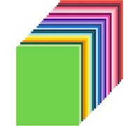 Eclet Lot de 100 feuilles de papier coloré A4 (10 feuilles de chaque couleur) pour impression de copie/papier d'art et d'artisanat double face coloré Papeterie de bureau, cadeau de fête des enfants