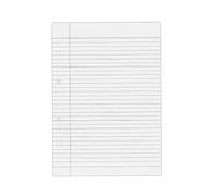 Eclet Lot de 40 feuilles A3 blanches lignées d'un côté pour projet/classement/pratique/devoirs, 150 g/m² (A3-40 feuilles)