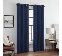 Eclipse Andover Rideaux occultants Thermiques à œillets tripleweave pour Chambre à Coucher (2 Panneaux), 106,7 x 160 cm, Bleu Marine