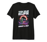 Eclipse Century 2 août 2027 Alien UFO T-Shirt Haut de Gamme