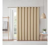 Eclipse Darrell Thermaweave Rideau occultant Extra Large à œillets pour Porte de terrasse coulissante, 213,4 x 254 cm, blé