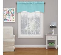 ECLIPSE Kendall Cantonnière festonnée Moderne avec Passe-Tringle pour Cuisine ou Salle de Bain, 106,7 x 45,7 cm, Piscine