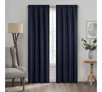 Eclipse Kendall Rideau de fenêtre occultant Thermique texturé avec Passe-Tringle, Isolant et réduction du Bruit pour Chambre à Coucher ou Salon (1 Panneau), 213,4 cm de Long x 106,7 cm de Large