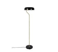 ECLIPSE - Lampadaire en acier noir finition laiton noir