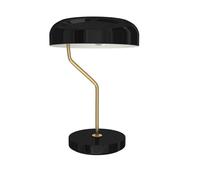 ECLIPSE - Lampe à poser en acier noir finition laiton noir