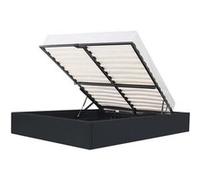 ECLIPSE Lit adulte 160x200 cm avec coffre de rangement - Simili Noir