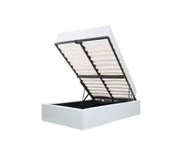 Eclipse Lit coffre enfant - 90 x 190 cm - Simili blanc - Sommier inclus