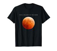 Éclipse Lunaire Pleine Lune, Couleur Rouge, Lune et étoiles Nuits T-Shirt
