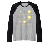Éclipse Lunaire Solaire et Apocalypse drôle Science Kid Manche Raglan