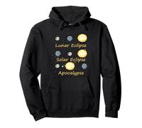 Éclipse Lunaire Solaire et Apocalypse drôle Science Kid Sweat à Capuche