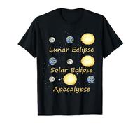 Éclipse Lunaire Solaire et Apocalypse drôle Science Kid T-Shirt