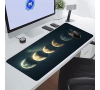 Éclipse Lunaire Tapis de Souris de Jeu 600x400x2 mm Grand Tapis de Souris Gaming sous-Main Bureau Gamer Large avec Base Antidérapante Tapis de Clavier Lavable pour Gamer PC
