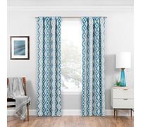 Eclipse Morrow Window Panel, Bleu Sarcelle, 94 x 160 cm