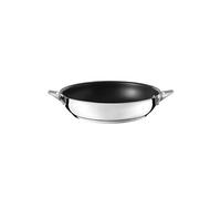 Cuisinox - Eclipse - Poêle 24 cm avec revêtement céramique - Fond encapsulé - Compatible tous feux dont induction - Acier Inoxydable 18/1 - Finition miroir - Noir