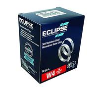 Eclipse Professional Tools ECW4-1 Eclipse W4 Lot de 10 colliers de serrage sans fin en acier inoxydable 304 25-35 mm