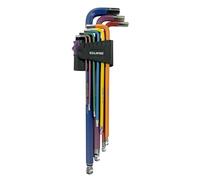 Eclipse Professional Tools EHK9PS-L Ensemble de 9 clés hexagonales extra-longues à code couleur