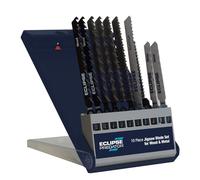 Eclipse Professional Tools EPT-WM10 Jeu de 10 lames de scie sauteuse pour couper le bois et le métal