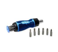 Eclipse Professional Tools ERS7PS Set de 7 tournevis à cliquet avec manche ergonomique, rangement des embouts intégré et action à cliquet fluide - Pour bricolage, atelier et usage professionnel
