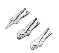 Eclipse Professional Tools LOCK3PS Jeu de 3 Pinces à Mâchoires Serrantes - Acier Chrome-Molybdène Renforcé pour Soudure, CVC, Plomberie, Électricité, Automobile et Menuiserie