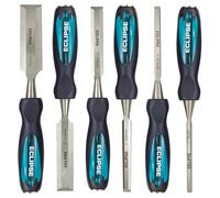 Eclipse Professional Tools TT-BEWC6BCE Ensemble de 6 gouges de menuisier à manche traversant (1/4", 3/8", 1/2", 3/4", 1", 1 1/4")