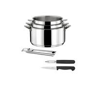 CUISINOX Set 3 casseroles 16/18/20 cm + poignée + Couteaux, Tous feux