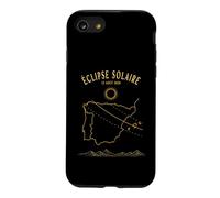 Éclipse Solaire 2026 Carte Espagne Portugal Souvenir Coque pour iPhone SE (2020) / 7/8