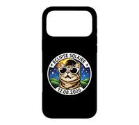Éclipse Solaire 2026 Chat Astronomie Humour Lunettes Coque pour iPhone 17 Pro Max