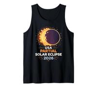 Éclipse Solaire partielle aux États-Unis 2026 Débardeur