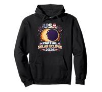 Éclipse Solaire partielle aux États-Unis 2026 Sweat à Capuche