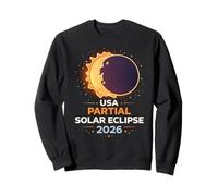 Éclipse Solaire partielle aux États-Unis 2026 Sweatshirt