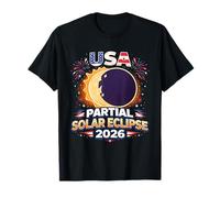 Éclipse Solaire partielle aux États-Unis 2026 T-Shirt