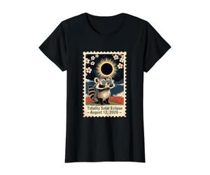 Éclipse Solaire Raton Laveur 12 août 2026 Correspondance Totale des Groupes T-Shirt Graphique avec Valeur