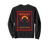 Éclipse Solaire Totale 12.8.2026 Espagne Timbre Sweatshirt