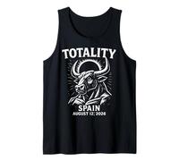 Éclipse Solaire Totale 2026 Shirt Espagne Taureau Totalité Débardeur