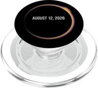 Éclipse Solaire Totale Total Solar Eclipse 2026 Totality PopSockets PopGrip pour MagSafe