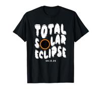 Éclipse Totale d'événements solaires 2026 Dark Sky Celestial T-Shirt