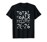 Éclipse Totale d'événements solaires 2026 La trajectoire du Ciel Total T-Shirt