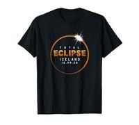 Éclipse Totale d'événements solaires 2026 : Observation du Ciel Hors de l'espace T-Shirt