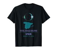 Éclipse Totale d'événements solaires 2026 : The Path of Totality Night T-Shirt