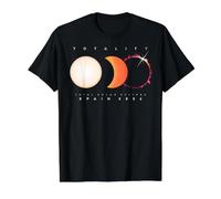 Éclipse Totale Spain 2026 Shirt Total Solar Eclipse T-Shirt Graphique avec Valeur, Homme, Noir, S